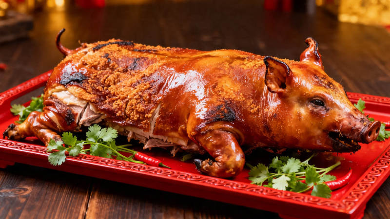 烤乳猪 香脆诱人图片