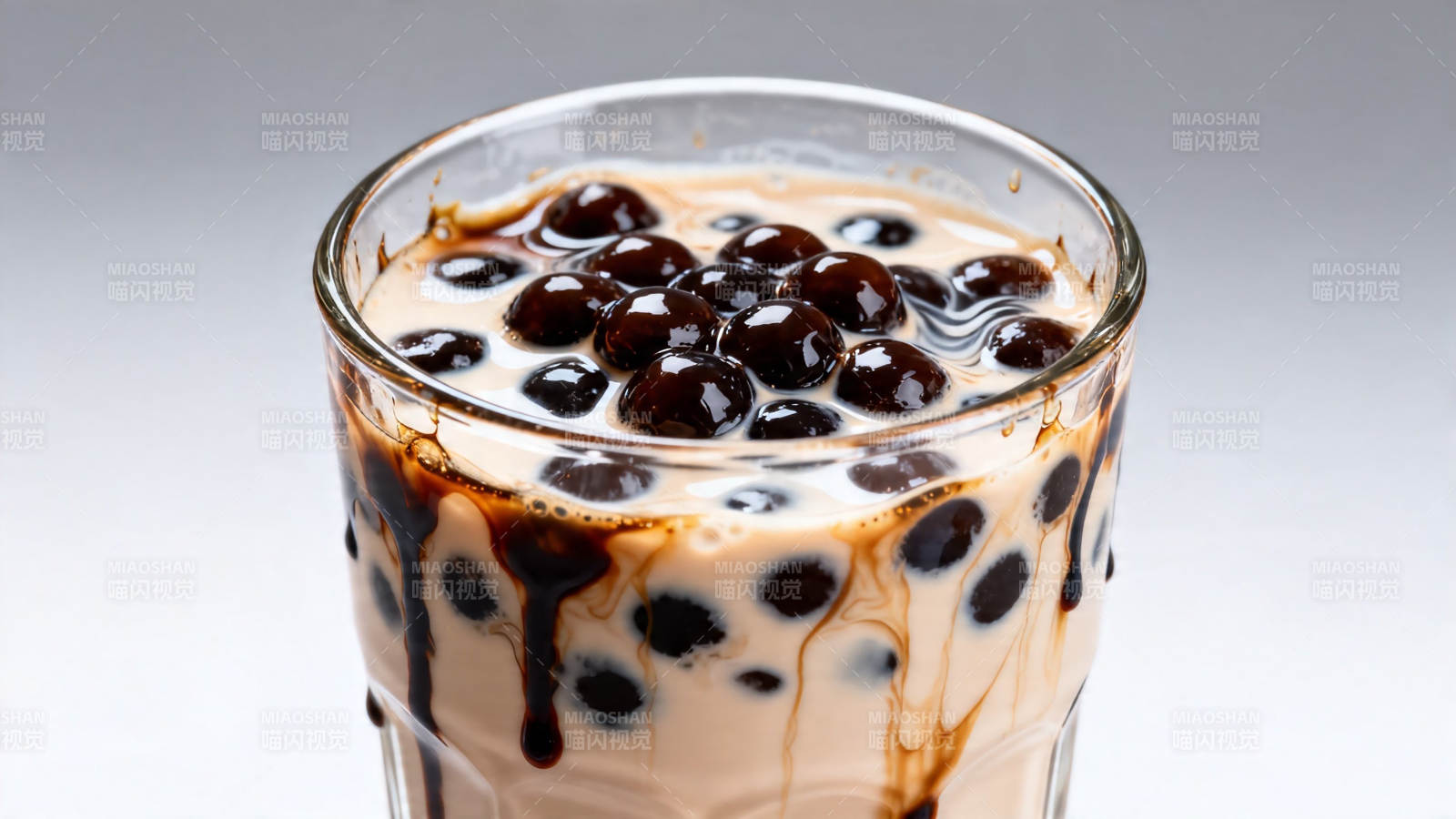 珍珠奶茶 黑糖挂壁香浓图片