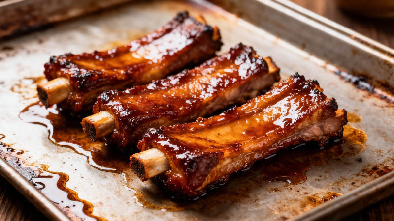 蜜汁烤肋排 香嫩诱人图片