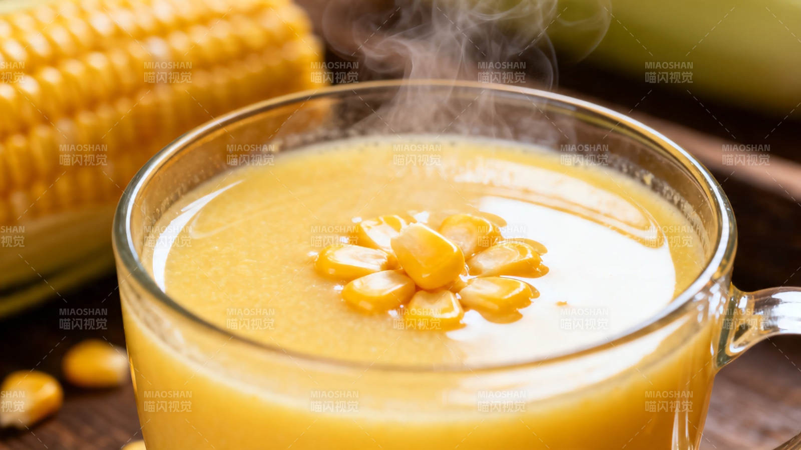 热玉米浓汤 暖胃又香甜图片