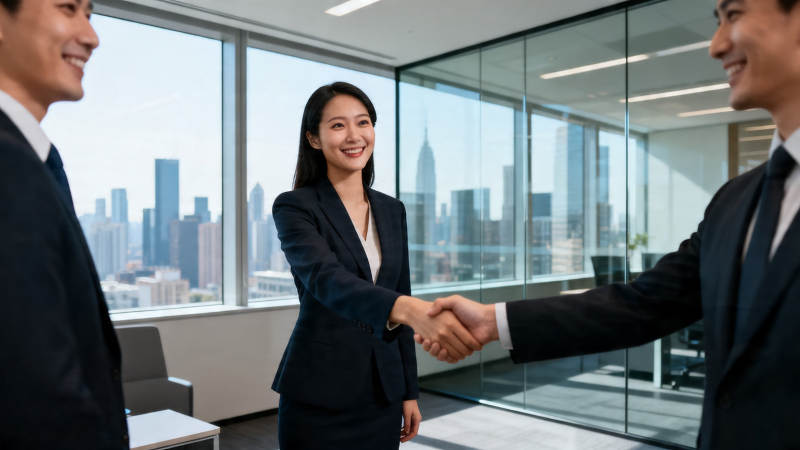 商务握手 合作共赢图片