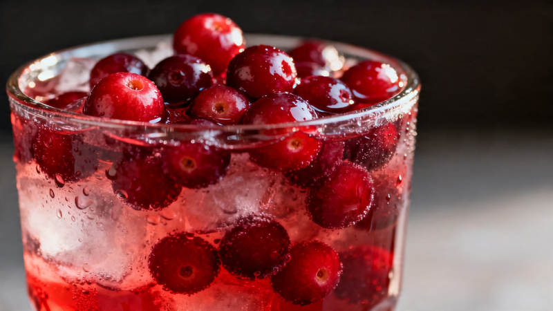 冰镇蔓越莓饮 清凉诱人图片