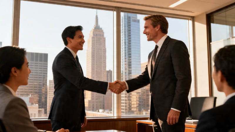 商务握手 共赢未来图片