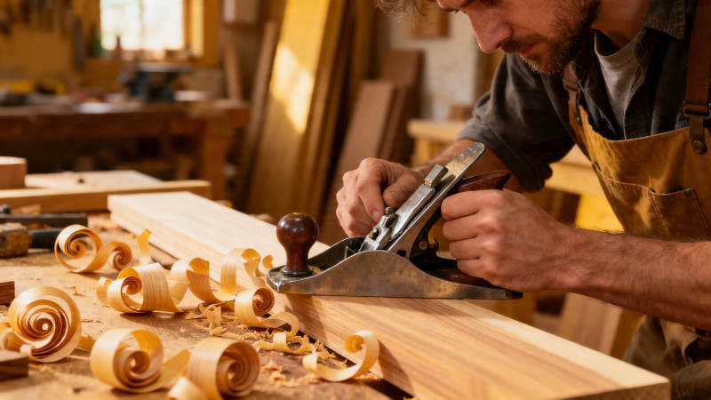 木工刨花 匠心独运图片