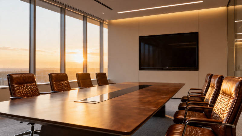 夕阳会议室 高端商务风图片