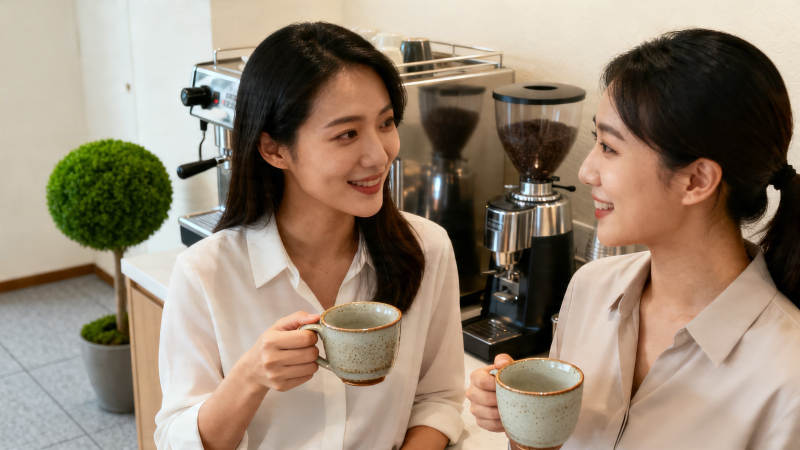 闺蜜咖啡时光 笑语盈盈图片