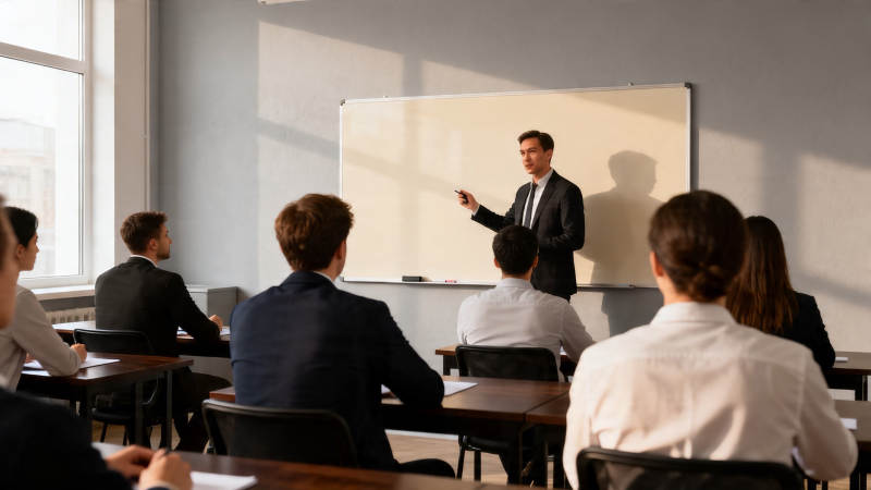 商务培训课堂实拍图片