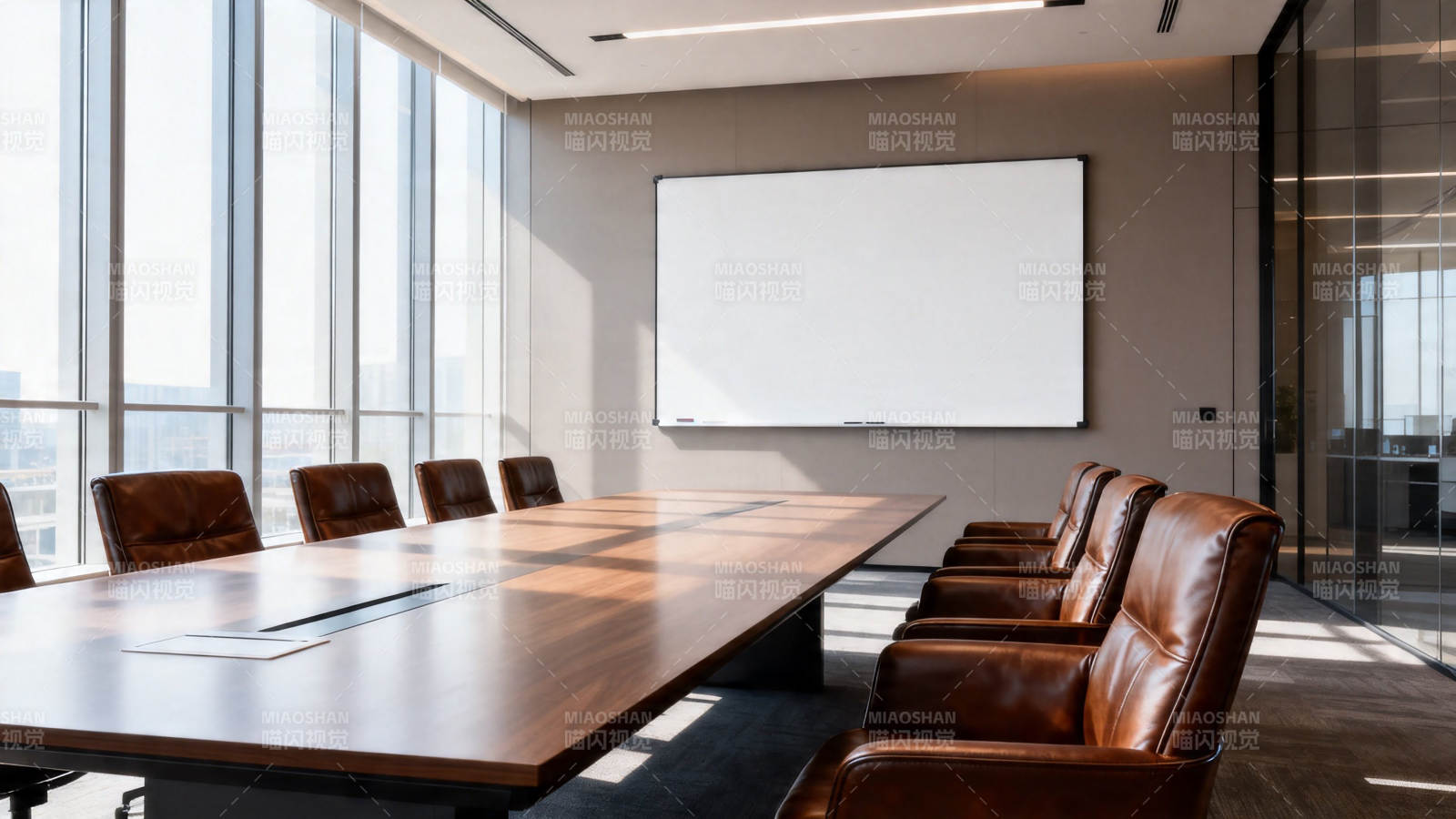 现代会议室全景图片