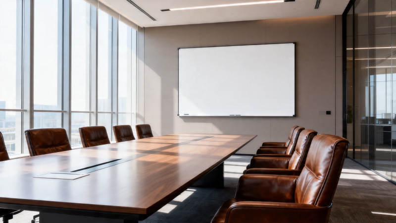 现代会议室全景图片