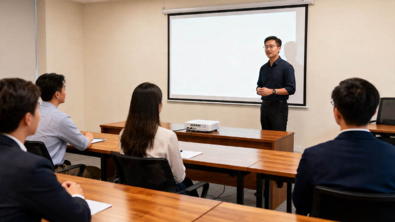 会议室演讲场景图片