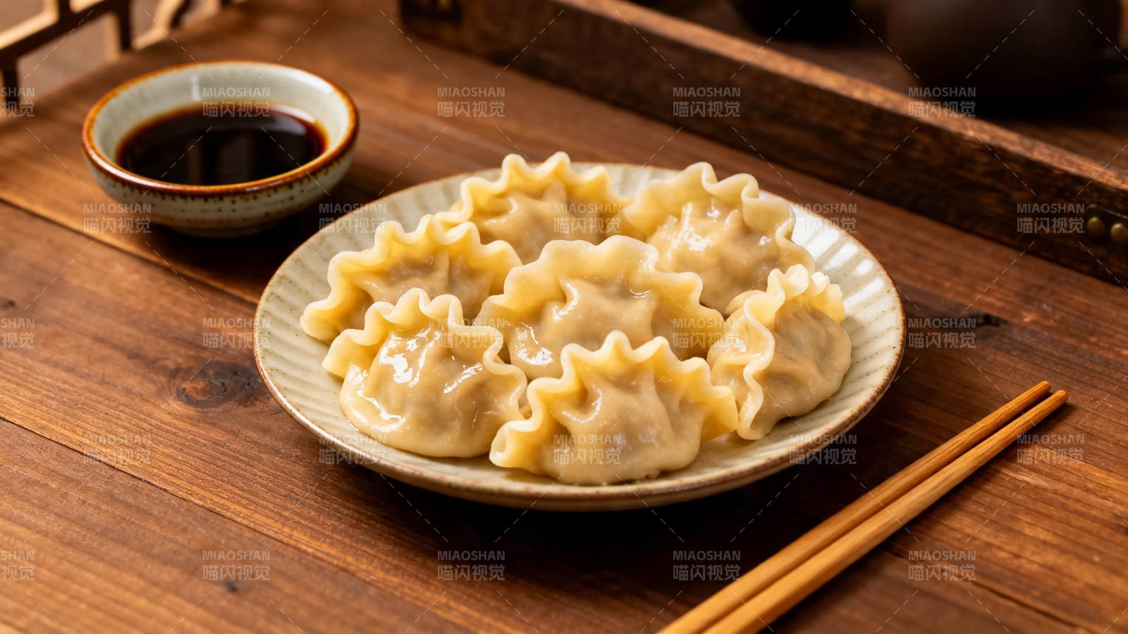 饺子配醋 中式美味图片