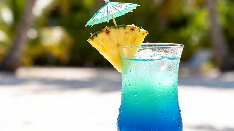 蓝调鸡尾酒 热带风情浓图片