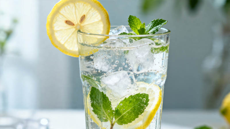 柠檬薄荷冰饮 清凉一夏图片