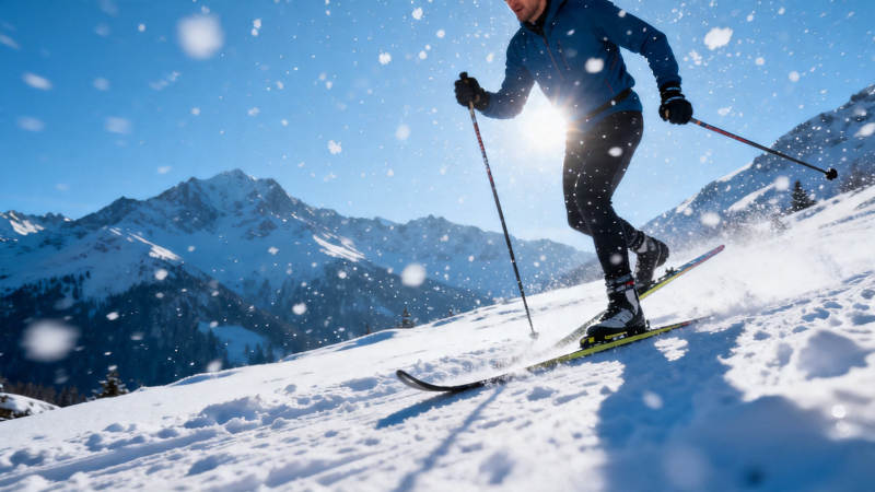 雪坡飞驰 阳光伴舞图片