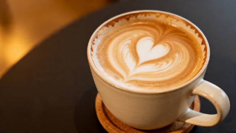 咖啡拉花 心形艺术图片