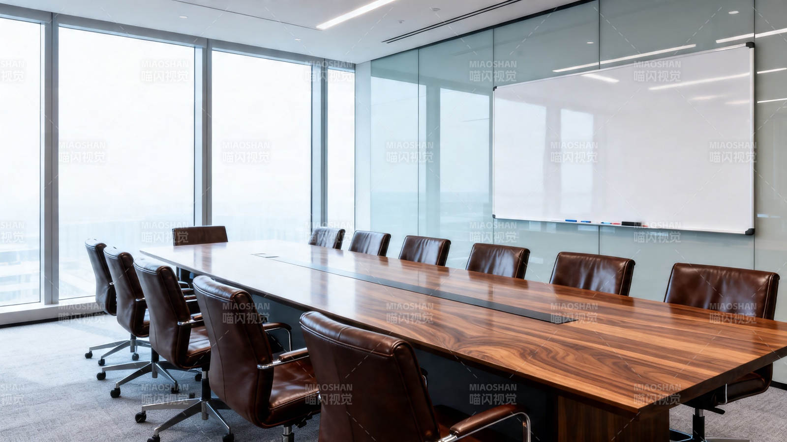 现代会议室全景图图片