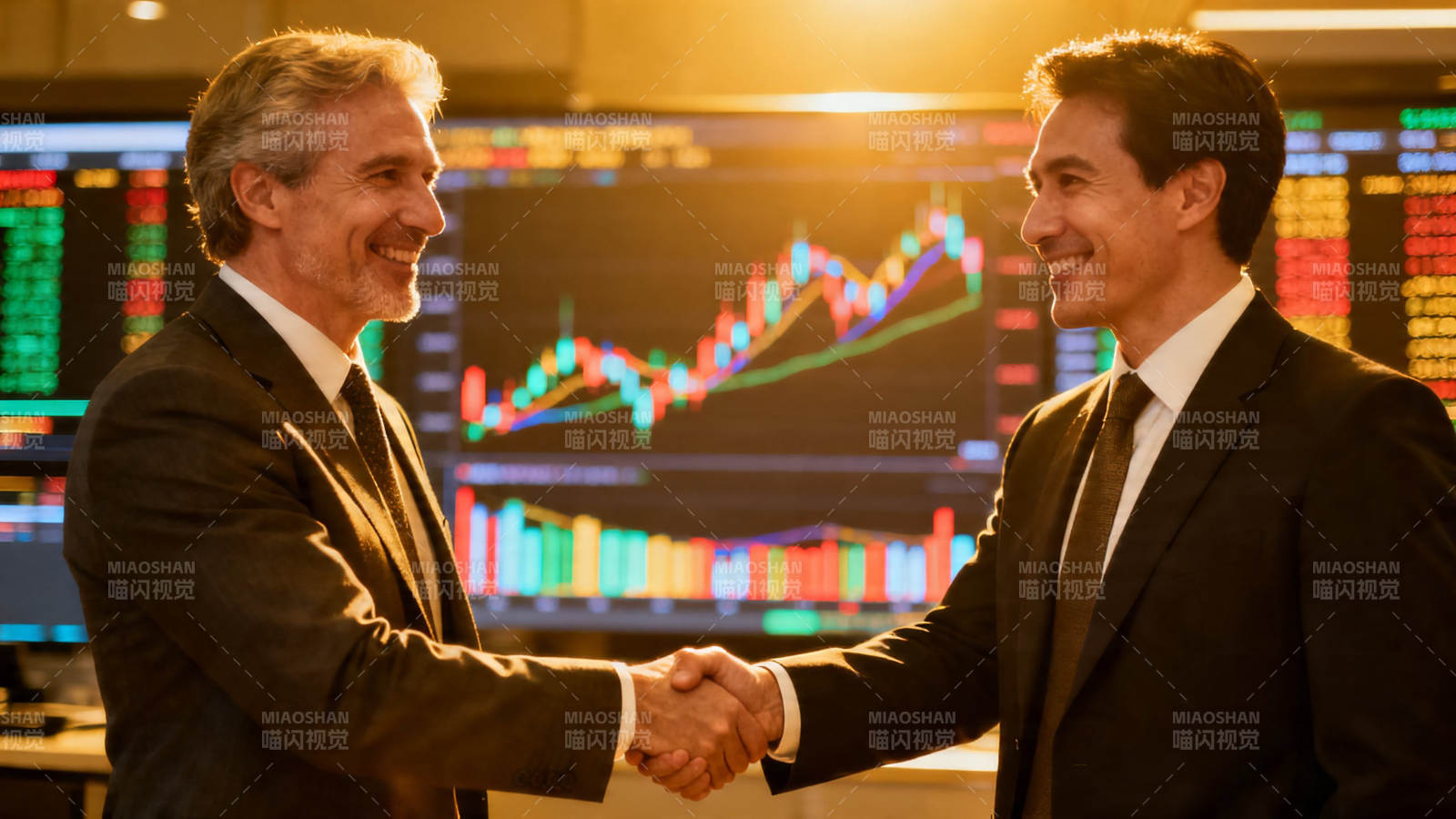 股市成交 握手言欢图片