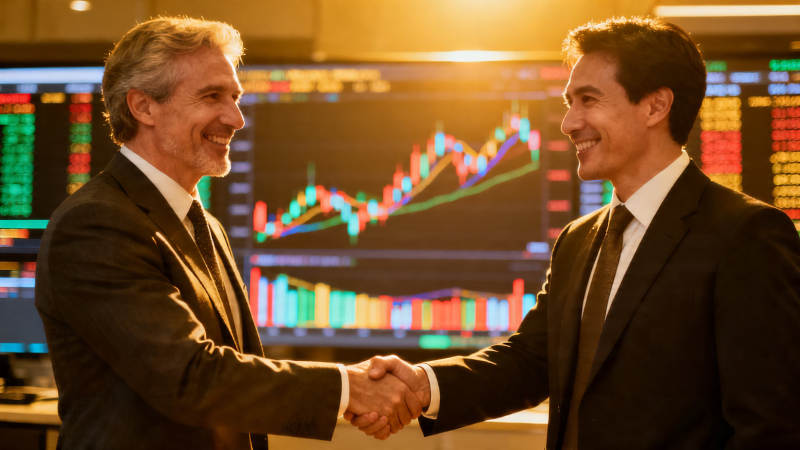 股市成交 握手言欢图片