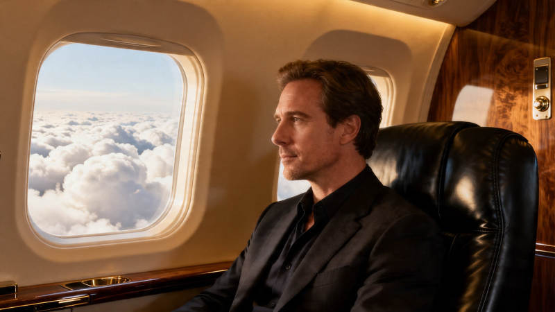 云端独坐 沉思远方图片