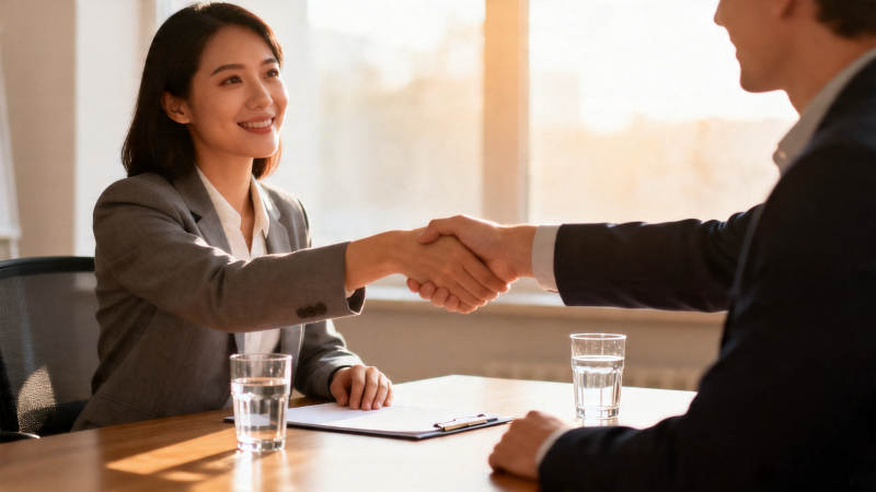 商务握手 合作达成图片