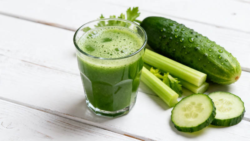 青瓜芹菜汁 清爽健康饮图片