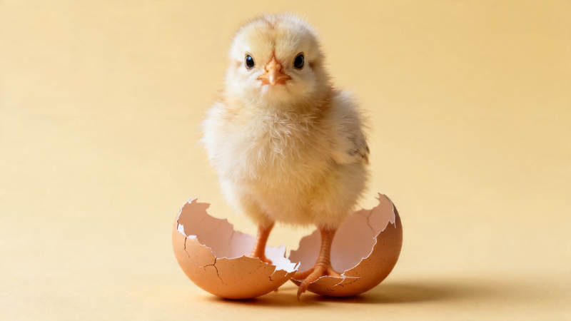 小鸡破壳 萌态初现图片
