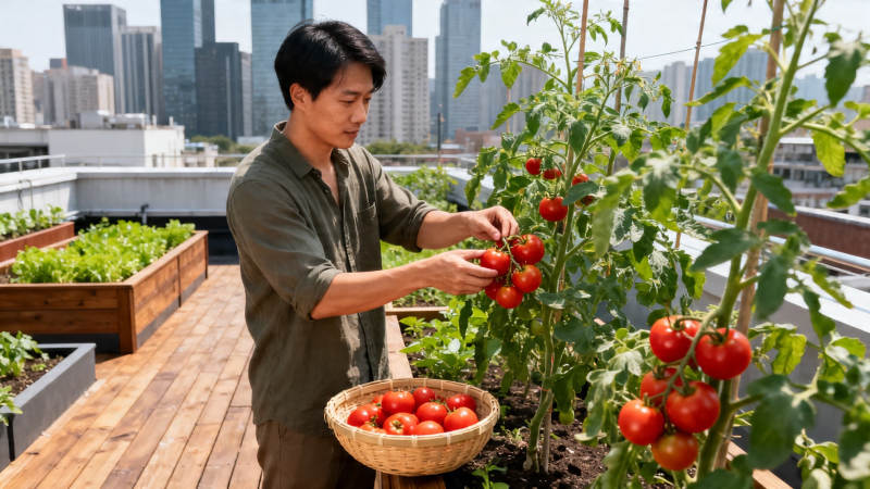 rooftop番茄丰收时图片