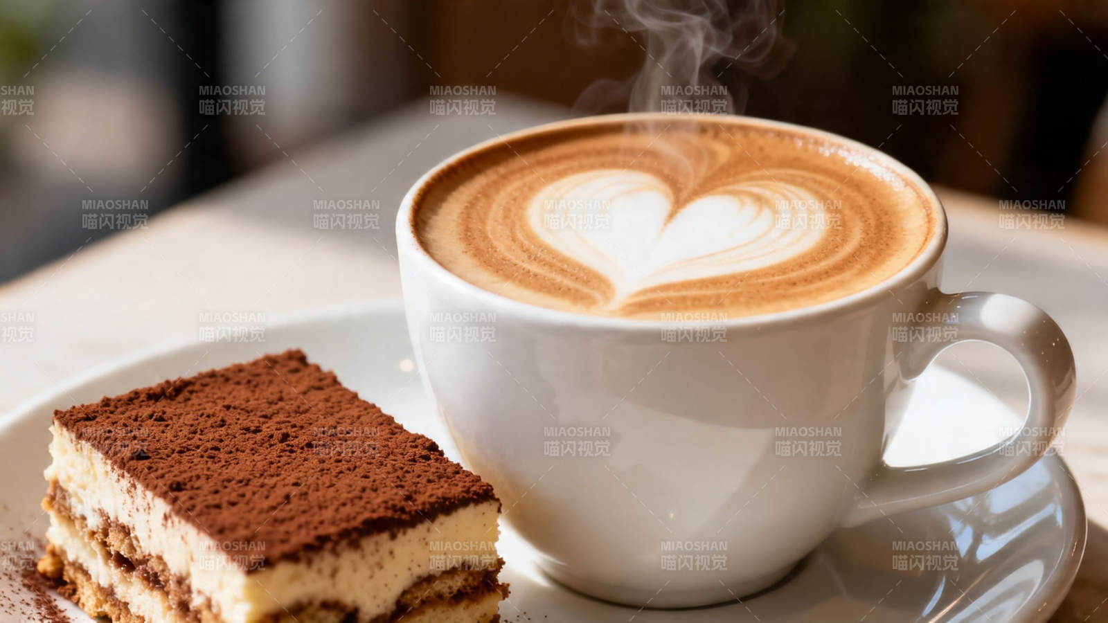 咖啡配提拉米苏 暖心午后图片
