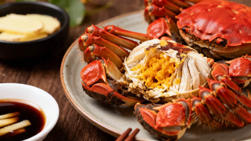 蟹黄满溢 鲜香诱人图片