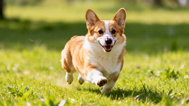 柯基奔跑 快乐满格图片