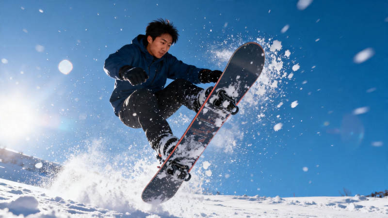 雪板腾空 飞扬青春图片