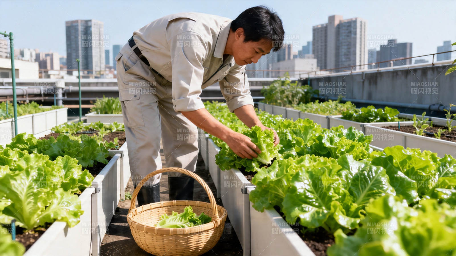 屋顶菜园 城市绿意新生图片