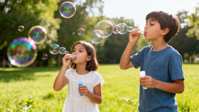 泡泡童趣 阳光草地乐图片