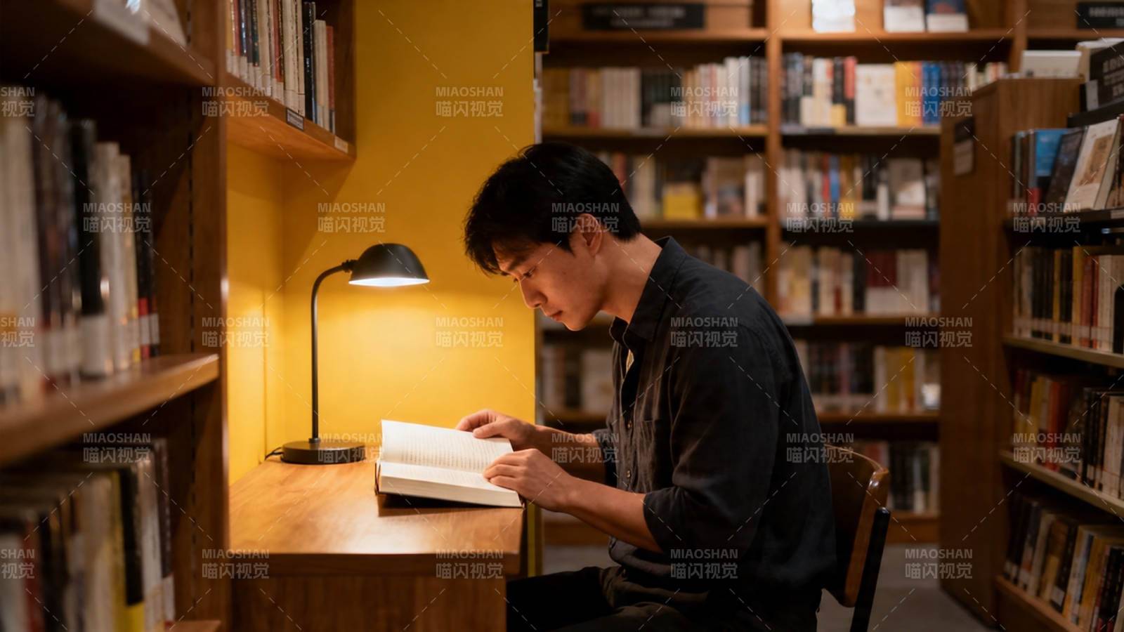 书海夜读 静享时光图片