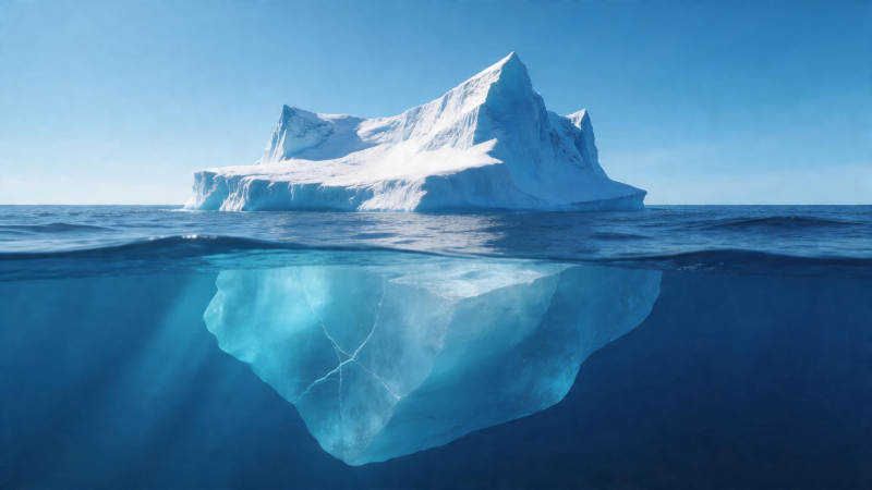 冰山一角 水下藏巨躯图片