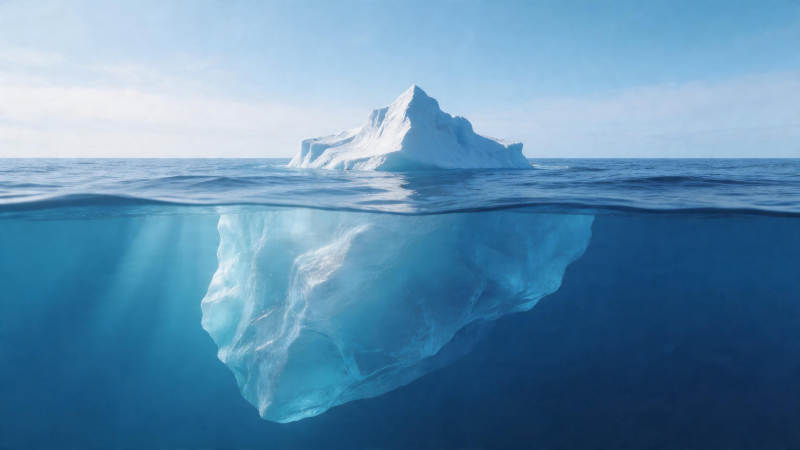 冰山一角 水下藏巨躯图片