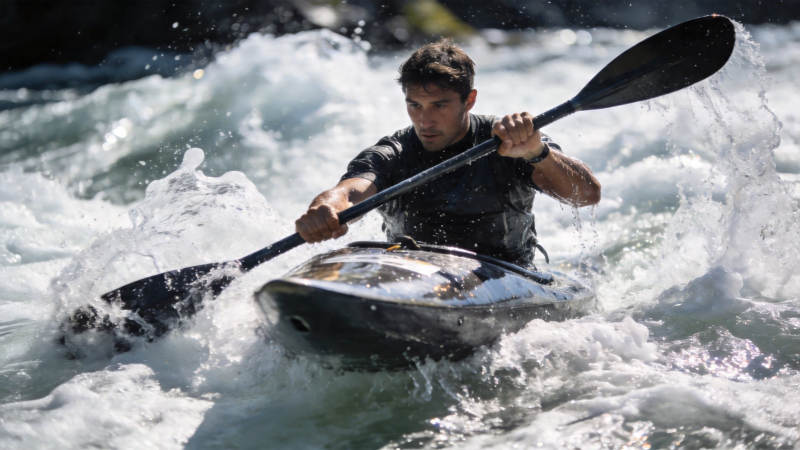 激流勇进 桨破浪花飞溅图片