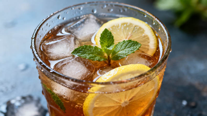 冰柠薄荷茶 清凉一夏图片