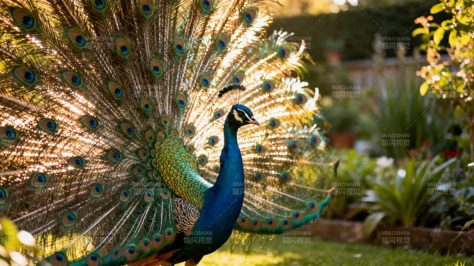 孔雀开屏 华美夺目图片