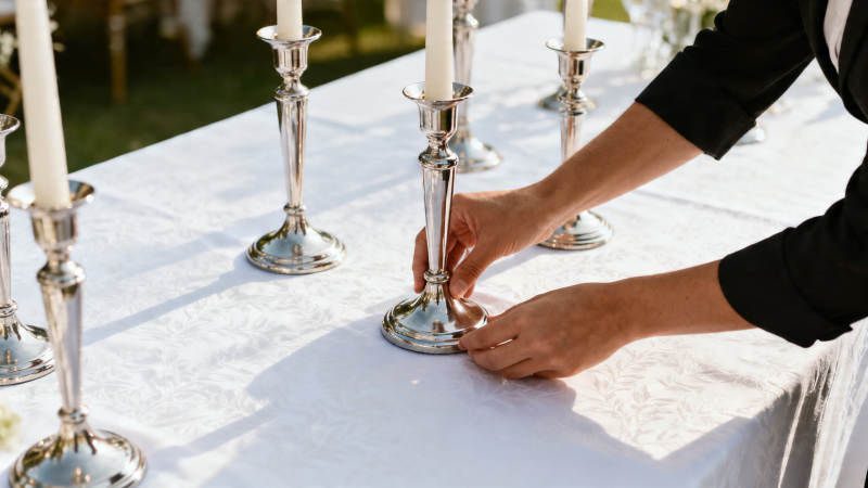 烛光晚宴布置中图片