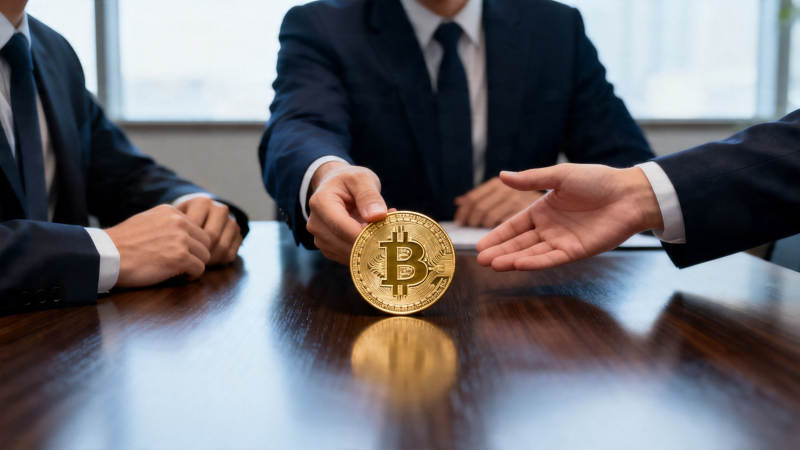 比特币交易握手瞬间图片