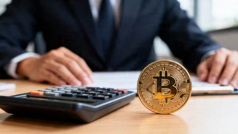 比特币与财务计算场景图片