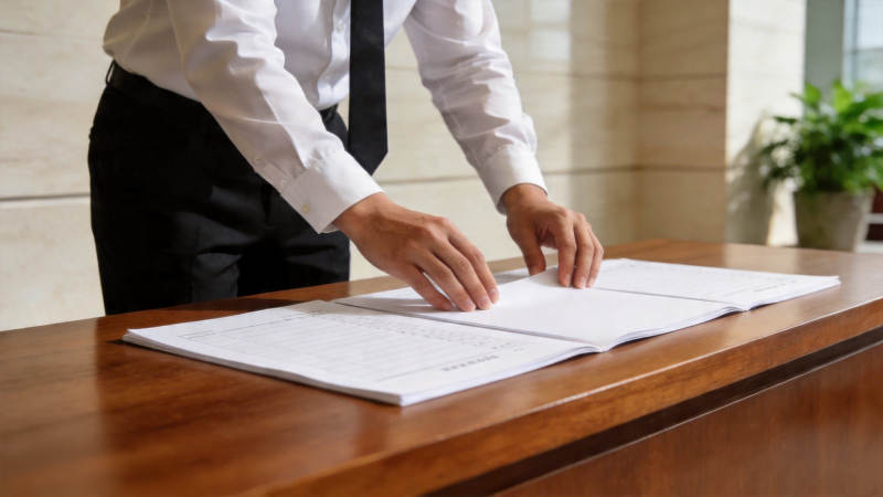 商务人士审阅文件图片