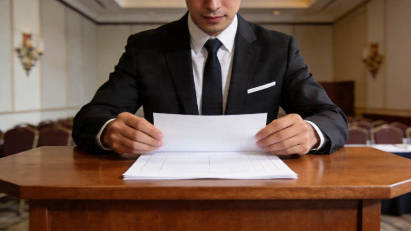 商务人士审阅文件图片