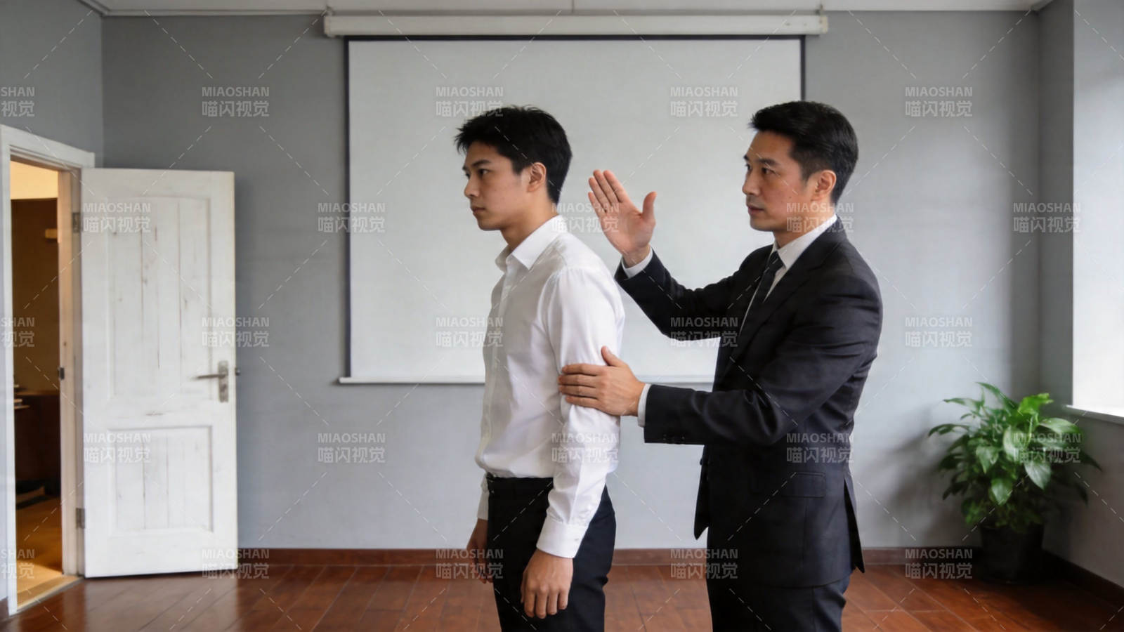 商务礼仪指导场景图片