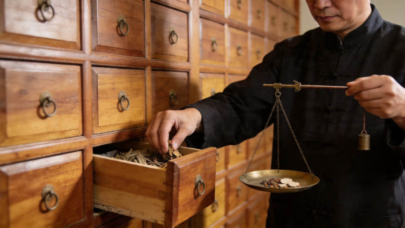 中药师称药配伍图片