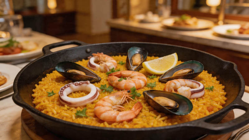 海鲜烩饭 鲜美诱人图片