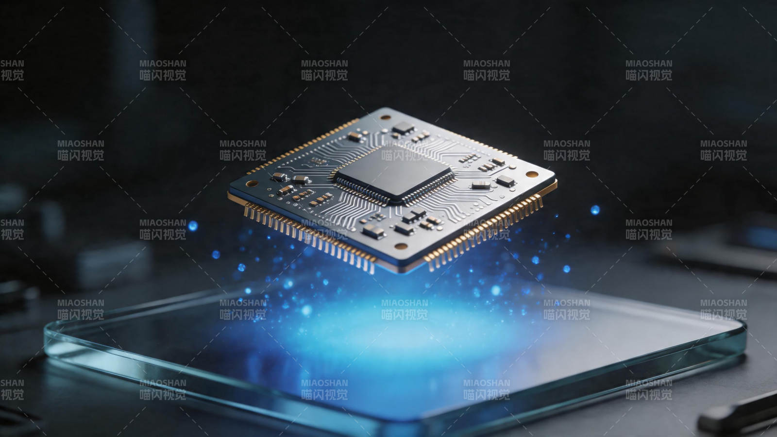 芯片悬浮 蓝光科技未来图片