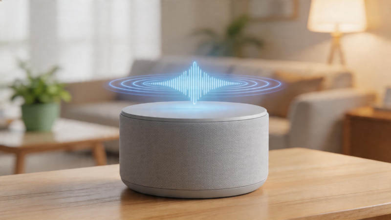 智能音箱发声中图片