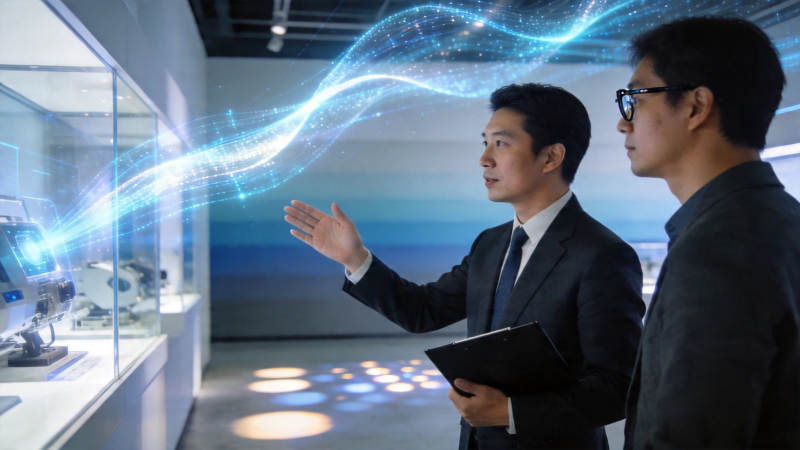 科技展厅讲解未来趋势图片